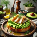 Tosta de Bacalao Ahumado con Aguacate